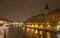 A night view from Pont Saint-Michel