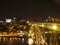 Night view of the Ponte Dom LuÃ­s Bridge, Porto, Portugal
