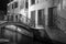 Night view Ponte Giustinian, on the Rio de San Vidal.