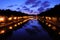 Night view from Ponte Sisto in Rome