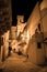 Night view of a quaint alley of a village of the South Italy.