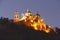 Night view of the Remedios Church in Cholula,  puebla I