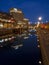 Night view Rideau Canal Ottawa Ontario Canada