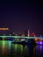 Night view of river view bridge city in Nanning, Guangxi, China