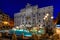 Night view of Rome Trevi Fountain Fontana di Trevi in Rome, Italy