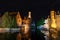 Night view from Rozenhoedkaai in Bruges, Belgium