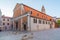 Night view of Saint Simeon church in Zadar, Croatia