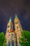 Night view of Sankt Sebaldus church in Nurnberg, Germany