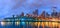 Night view of Seattle Aquarium located on Pier 59 on the Elliott Bay waterfront in Seattle, Washington.