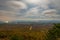 Night view of the Shenandoah Valley from the Massanutten Storybook Trail overlook in George Washington National Forest, Luray,