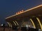 Night View of Shijiazhuang Railway Station in Hebei Province, China