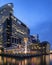 Night view of Singapore Customs House at Marina Bay