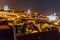 Night view of the skyline of Lisbon downtown, Portug