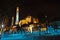 Night view of St. Sophia Cathedral Ayia Sofia, Turkey