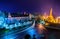 Night view of Sule pagoda. Yangon, Myanmar (Burma)