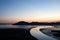 Night view of the Suncheonman Bay Wetland Reserve in South Korea