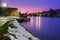 Night view of Suomenlinna fortress