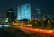 Night view of Tel Aviv, Israel.