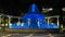 Night view to Fountains square in Baku, Azerbaijan