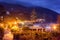 Night view to Monterosso al Mare city streets