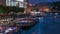 Night view to the river Fontanka timelapse from the Anichkov bridge.