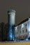 Night view of a tower `Pikk Hermann` in Tallinn. Estonia