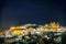 Night view of town Ostuni, Italy