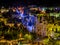 Night view of Trulli of Alberobello, UNESCO heritage, Puglia, Italy