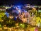 Night view of Trulli of Alberobello, UNESCO heritage, Puglia, Italy