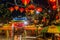 Night view of Tua Pek Kong Temple in Sibu, Sarawak, Malays