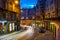 Night view of victoria street in edinburgh, scotland