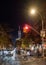 Night view of W Broadway street in Soho, New York.