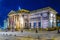 Night view of the Walker art gallery in Liverpool, England