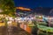 Night view of waterfront of Hvar town in Croatia