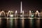 Night view of World War II Memorial Washington