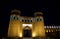 Night view of the Zindan in Khiva, Uzbekistan