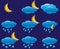 Night weather icons