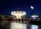 Night whirling carousel