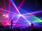Nightclub / Rave Lasers, People Having Fun