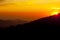 Nightfall in the mountains of Corsica, France