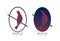 Nightingale, singing bird logo template