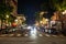 Nightlife at historic Gaslamp Quarter San Diego - CALIFORNIA, USA - MARCH 18, 2019