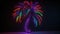 Nightlife vibes, Neon palm tree with reflective glow