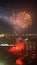 Nightly Fireworks Display at Niagara Falls on the border of USA and Canada