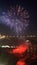 Nightly Fireworks Display at Niagara Falls on the border of USA and Canada