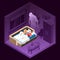 Nightmare Isometric Illustration