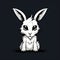 Nightmarish Rabbit: A Harsh Realism Cartoon Illustration