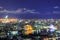 Nightscape along Chao Phraya River,Bangkok,Thailand