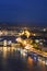 Nightscape of Budapest  from Freedom Mountain , Hungary, Europe.