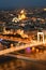 Nightscape of Budapest  from Freedom Mountain , Hungary, Europe.